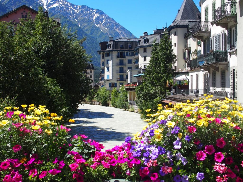 The beautiful village of Chamonix