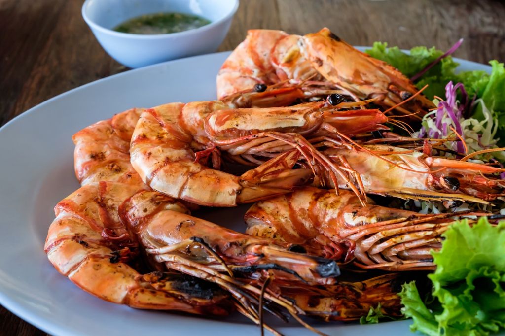 grilled prawns Mozambique