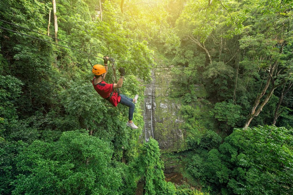 zip lining