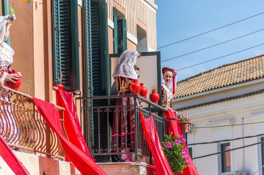 Easter in the town of Corfu