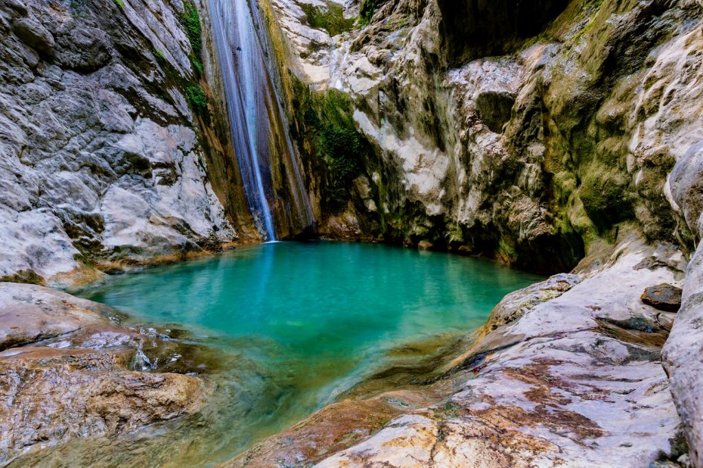 Visit the Dimosari Waterfalls Lefkada