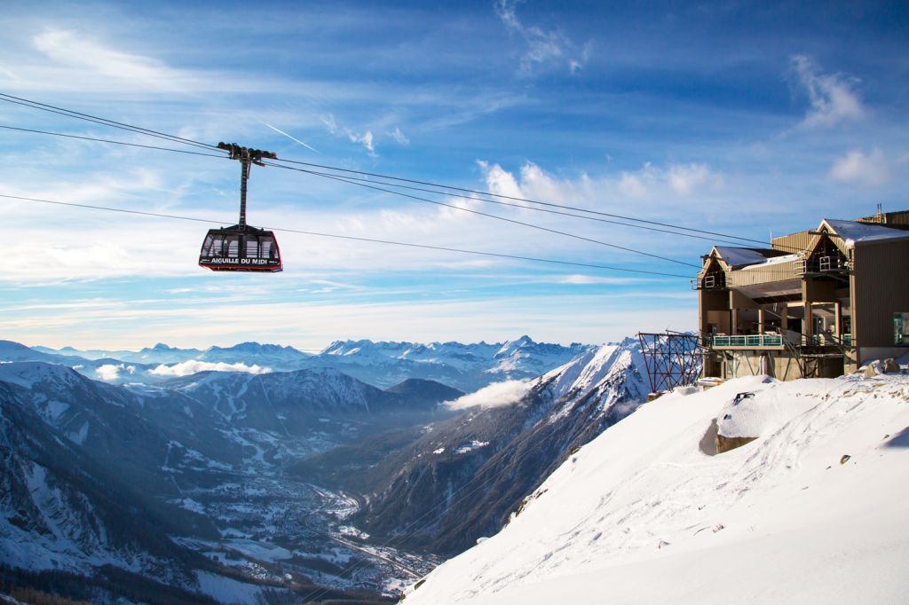 cable cars Mont Blanc