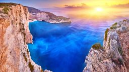 Navagio beach in Zante