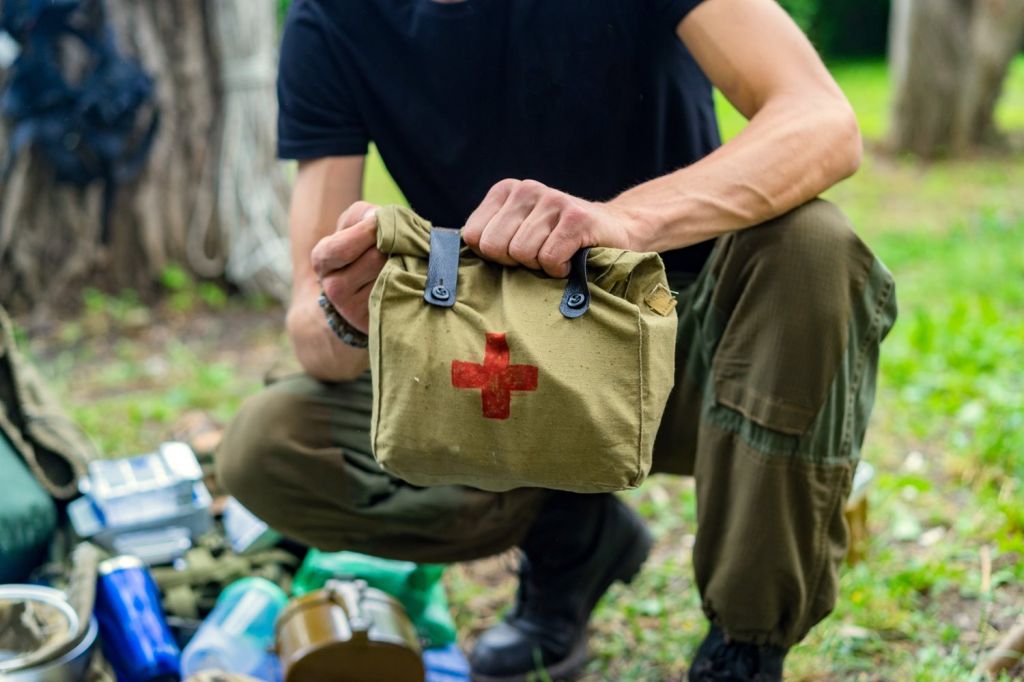 Don't forget the first aid kit