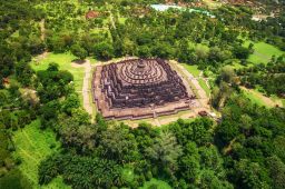 The Ancient Temple of Borobudur in Central Java, Indonesia