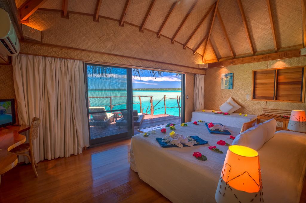 Overwater Bungalow at Aitutaki Lagoon Private Island Resort