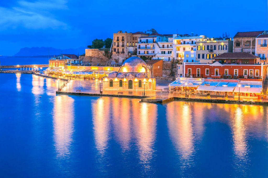 Chania City Harbor Crete