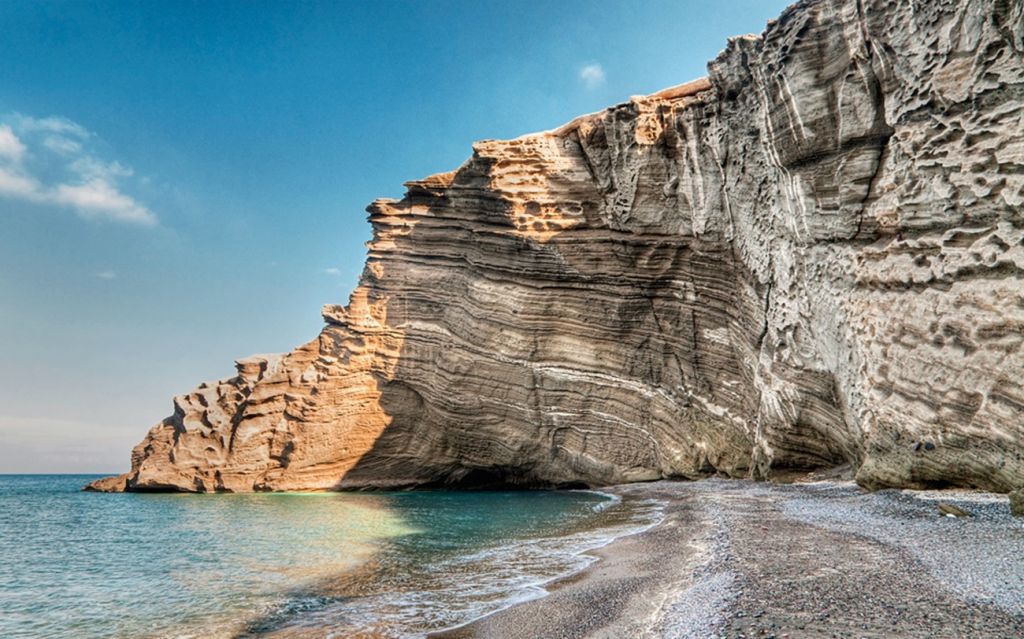 Koloumbo beach Santorini