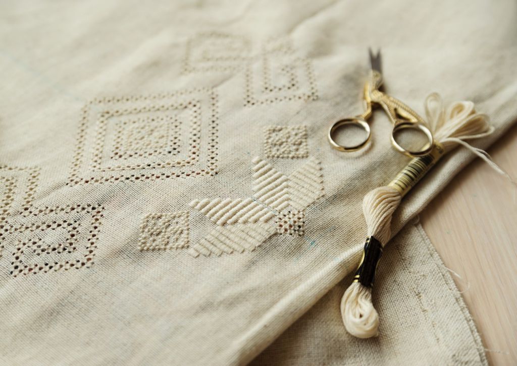 Traditional embroidered needlecrafts Crete